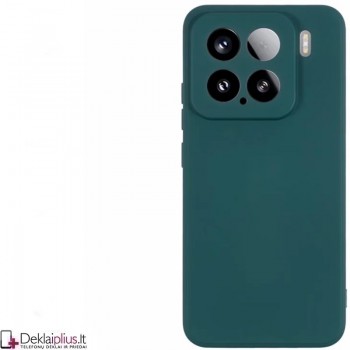Liquid Air guminis žalias dėklas - su kameros apsauga (Xiaomi 15)